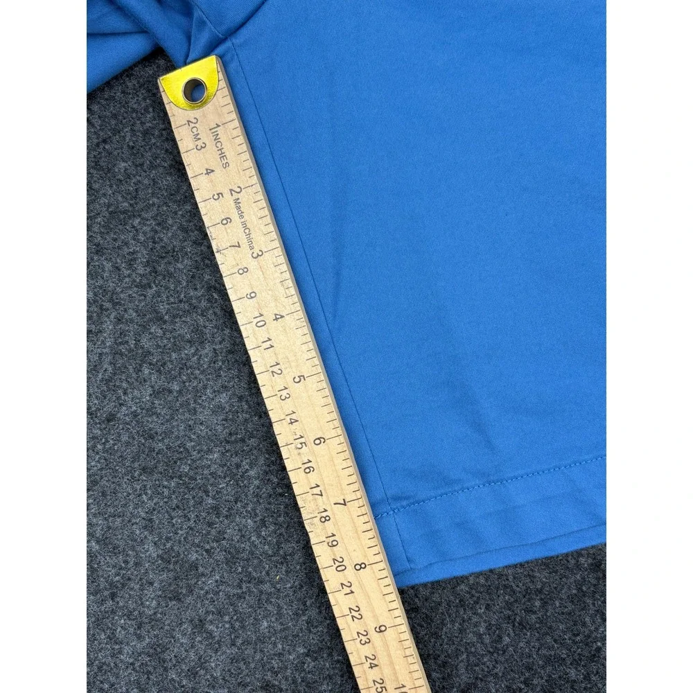 Banana Republic Mens 9 Inch Chino Shorts Size 33 Sky Blue Flat Front Casual